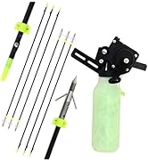 Bowfishing Combo Kit with Bowfishing Reel, 6pcs Arrows Set, Fishing Reels Kit for Recurve & Compo...