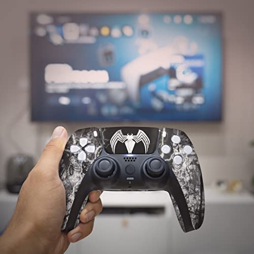 Image of Vennom Custom PS-5 Controller Wireless compatible with Play-Station 5 Console by BCB Controllers | Proudly Customized in USA with Permanent HYDRO-DIP Printing (NOT JUST A SKIN) (MODDED)