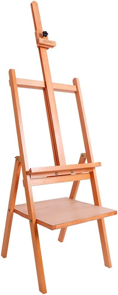 Rear Supported Folding Easel with Tray, Studio Advertising Exhibition, Vertical Easel Display Rack