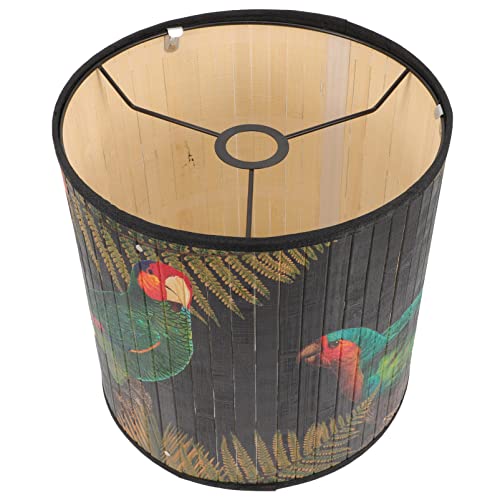 Uonlytech 192W000W18JKSCEW Drum Lamp Shade, Vintage Lampshade Birds Pattern Chandelier Lamp Cover Replaceable Light Accessories thumb #5
