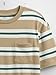 GAP Boys Short Sleeve Crewneck Pocket Tee T-Shirt Khaki Stripe M