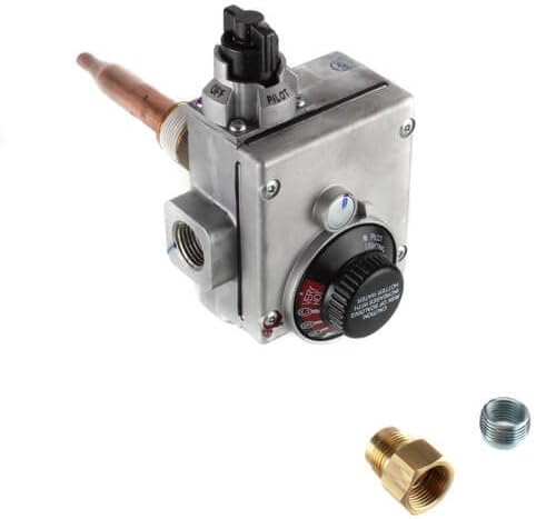 White Rodgers 37C73U-172 Gas Water Heater Ctl, For Nat Gas Only, 1/2" N.P.T. Inlet, 1/2" Inv Flare Outlet