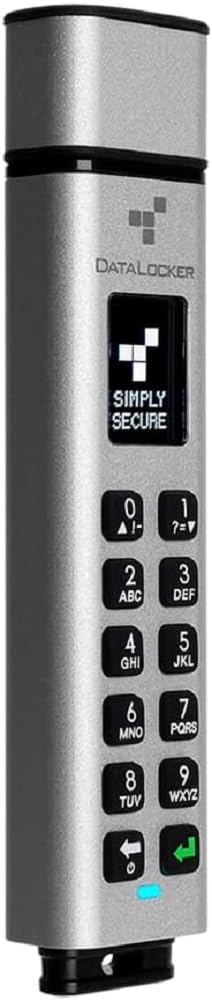 DataLocker Sentry K350 USB 3.2 Gen 1 512GB microSATA SSD with AES-256bit Hardware Encryption, OLED Display and Keypad, FIPS 140-2 Level 3 Certified, DSGVO/GDPR Compliant, SK350-512-FE