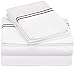 Pinzon 400-Thread-Count Hotel Stitch Sheet Set - King, Espresso Stripes
