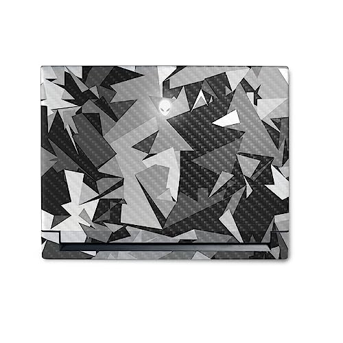Image of MightySkins Carbon Fiber Skin Compatible with Alienware M18 R1 (2023) Full Wrap Kit - Mono Camo | Protective, Durable Textured Carbon Fiber Finish | Easy to Apply & Change Styles | Made in The USA