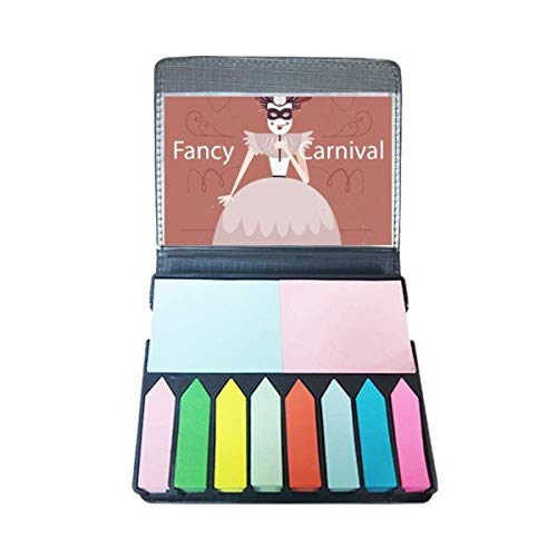 Masque de robe pour femme Happy Carnaval de Venise à marqueurs de notes colorées