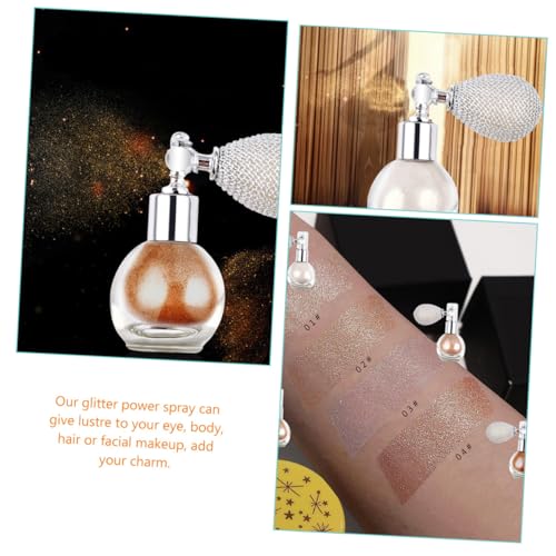 Spray illuminateur pailleté pour visage fatigué, solution éclat immédiat