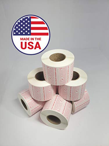 Food Safe Handling Instructions Labels, Meat, Chicken Packaging Instructions,1000 Labels. 2.25 X 1.125 Inches Made In Usa (1 Roll) #TOP4