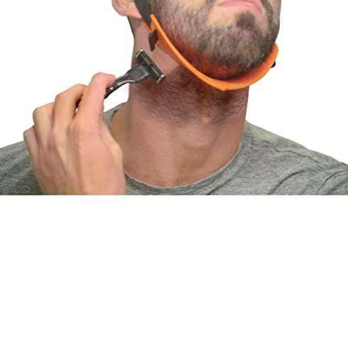 Quality Time Beard Neckline Shaper Guide; A Hands-Free, Flexible And Adjustable Beard Template, Do-It-Yourself Neck Haircut Trimmer Tool Kit - Beard Lineup Shaping Stencil, Made In Usa #TOP1