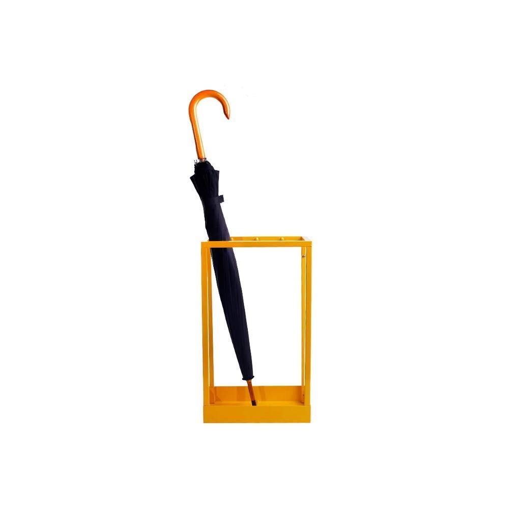 Seau de Stockage de Parapluie Jaune pour une Entrée Propre les Jours de Pluie
