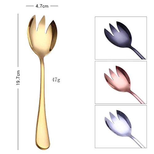 Posate Set di Cucchiai Dorati Posate in Acciaio