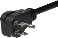 Vista 3 de SF Cable Cable de alimentación estándar NEMA 5-15P a C13 de 2 pies 18AWG en ángulo recto en ambos lados