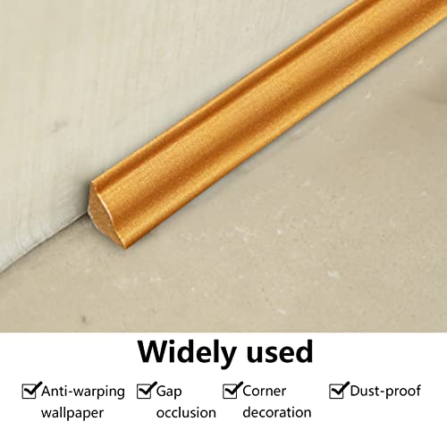 Flexible Viertelstab, Selbstklebende TPE Quadrant Zierleiste, Anti-Schimmel-Sockelleiste, Wasserdichte Zierleiste für Wandkanten, Schrankkanten, Fliesenkanten (Schwarz 3M, 12 * 9mm)