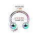 KJM FASHION 6PCS Anodized Rainbow Horseshoe Earrings 18g 5/16 8mm 3mm Ball Cartilage Septum Lip Earrings Tragus Piercing Jewelry 6534
