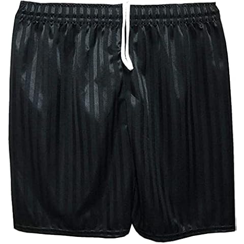 KIKFIT Unisex Kids School Shorts Playing Games Pants PE Shadow Stripe Boys Girls School Gym Sports Football Shorts (as8, Age, 11, 12, Regular, Regular, Black, 11-12 Years) Cover