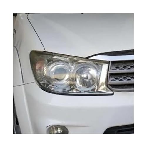 Headlamp Lens Compatible For Toyota Fortuner 2008 2009 2010 2011 2012 Plastic Transparent Shell Headlight Glass Replace The Original Cover(Right)