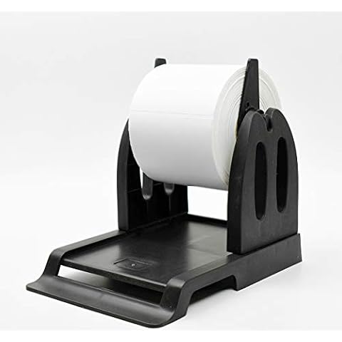 Thermal Label Holder for Rolls and Fan-Fold Labels Great for Desktop Thermal Printers Label Holder Black Cover