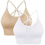 🏃【OCASIONES】: Ropa interior permite una gran flexibilidad para ejercicios de gimnasia, fitness, yoga, caminar, trotar, andar en bicicleta, la vida cotidiana, etc. La zona transpirable detrás del sujetador puede aliviar el caliente al usar.
