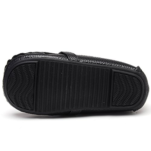 image for UBELLA Toddler Boys Girls Soft Split Leather Slip-On Loafer Boat Dress