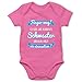 Produktbild Shirtracer Statement Sprüche Baby - Ich Habe eine verrückte Schwester Blau - 12/18 Monate - Pink - Baby Bodys Kurzarm - BZ10 - Baby Body Kurzarm für Jungen und Mädchen