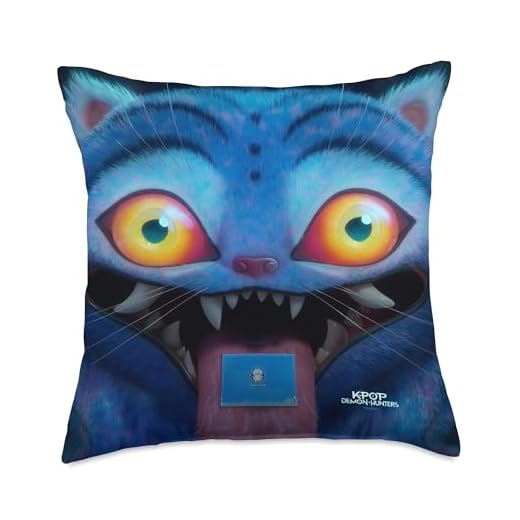 Kpop Demon Hunters Derpy Tiger Officially Licensed Throw Pillow