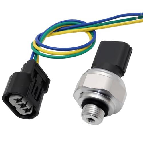 1 Pair Air Condition Pressure Sensor with Switch Connector Pigtail Compatible with Honda Accord Civic CR-V Pilot Replace 80450T2FA01