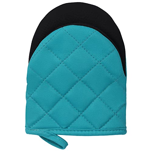 Goldmeet 1 par de luvas curtas de forno, mini luvas de silicone resistentes ao calor para cozinha de