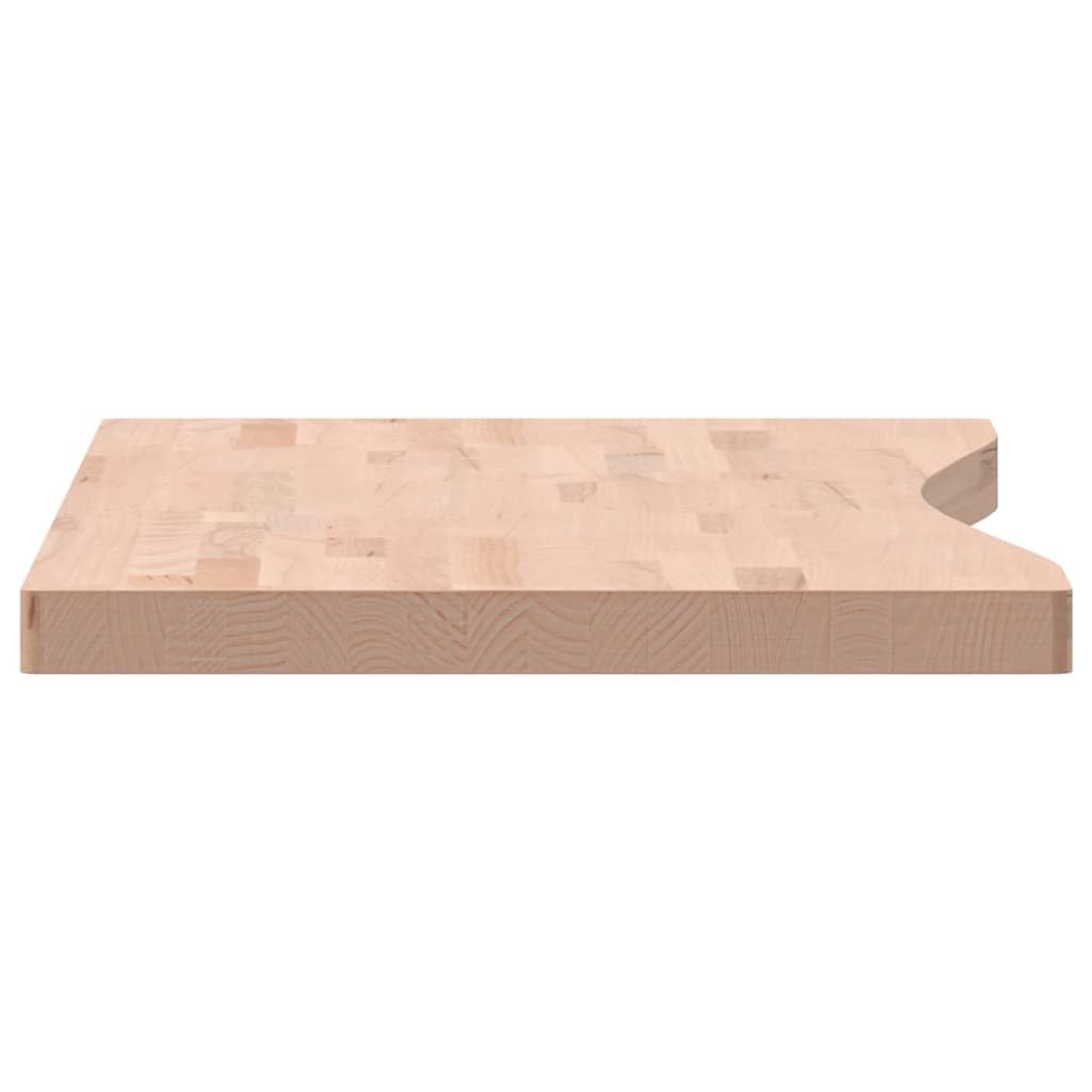 Akcesoria do mebli biurowych, części i akcesoria biurkowe, blat biurka 100 x (45-50) x 4 cm, lite drewno bukowe