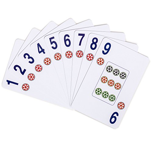 Image of Yellow Mountain Imports American Mah Jongg (Mahjong) Playing Cards, Indigo - 178 Card Set | 178 American Mahjong playing cards, indigo back design, 8.7 x 5.8 cm each. Cards only, no holders or dice.