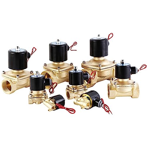 Électrovanne en laiton AC220V DN15 1/2 pouce normalement fermée pour eau