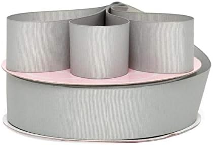 7/8" X 50 Yards Gray Grosgrain Ribbon