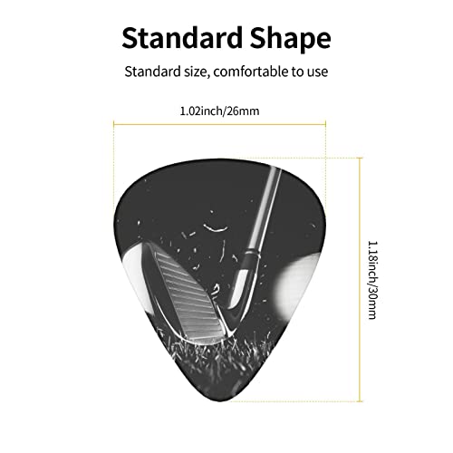 Ensemble de 12 médiators de guitare de golf noir et blanc pour guitare acoustique, guitare électrique, contrebasse… - Les Beatles, Paul McCartney, John Lennon, RIngo Starr, George Harrison Ensemble de 12 médiators de guitare de golf noir et blanc pour guitare acoustique, guitare électrique, contrebasse… – Image 5