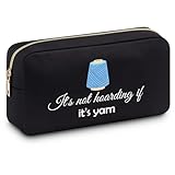 Funny Gifts for Crocheting Gifts Makeup Bag Crochet Gift for Crochet Lover Gift Crochet Knitting Gifts for Women Humorous Novelty Present for Knitting and Crochet Beginner Christmas Birthday Gifts