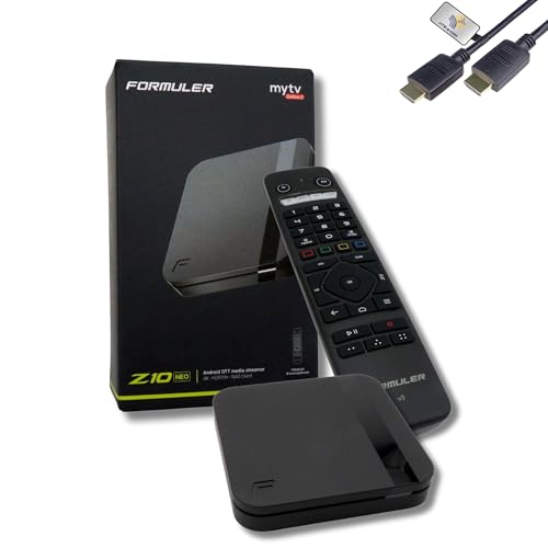 Formuler Z10 Neo 4K Android 10 Lecteur média OTT, 4K UHD 10-bit 60fps h.265, HDR10+ Smart OTT IP Media Streaming Box, WLAN, IR Remote, Widevine L1 Support,...