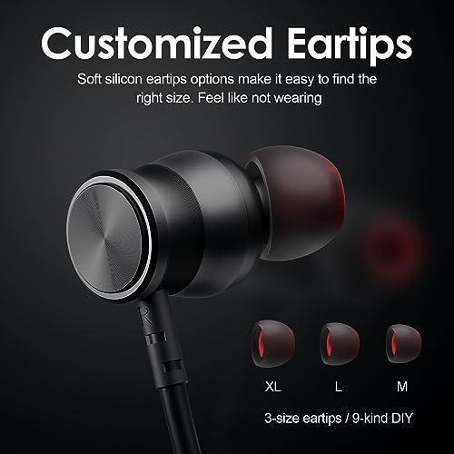 Rythflo WH03 Bluetooth Headphones, 150H Playtime Wireless Bluetooth Earbuds W/Mic In-Ear Magnetic Neckband Earphone, Ipx7 Sweatproof Deep Bass Headset thumb #4
