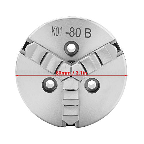 Mandrin de tour de haute précision 80mm à 3 mâchoires de qualité supérieure - 5