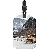  Le sac de voyage en cuir d\'unité centrale marque la conception personnalisée d\'étiquettes de valise de neige