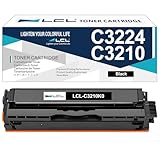 LCL C3220 Noir Cartouche de Toner Compatible pour Lexmark C3220K0 C320010 Remplacement pour Lexmark C3224 MC3224 C3326 MC3326 C3426 MC3426 C3224dw MC3224i MC3224dwe MC3224adwe C3326dw (1 Pack)