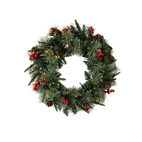 Couronne de noël décoration de porte chaleureuse pour le Nouvel An
