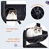 Allewie 81 Inches Tall Cat Tree/Multi-Level Large Climbing Tree House and Towers for Big Feline/Condo and Hammock/Scratching Post/Wide Base/Dark Grey