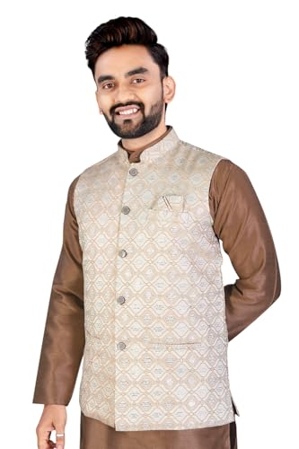Image of Traditional Men's Kurta Koti Set (3 PCS SET)