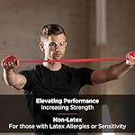 THERABAND Resistance Bands Set, Professional Elastic Band For Upper & Lower Body Exercise, Strength Training without Weights, Physical Therapy, Pilates, Rehab, Yellow & Red & Green, Beginner - Image 2