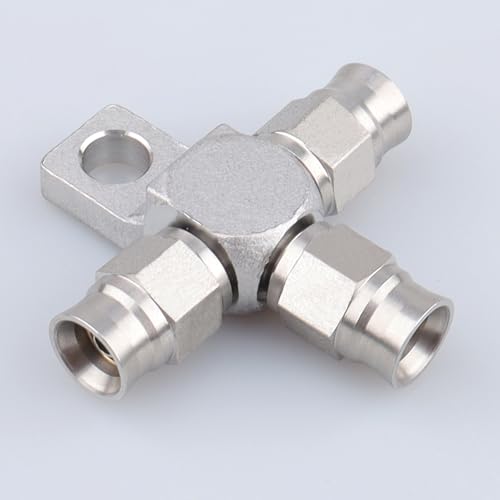 Image of AC PERFORMANCE 3AN Female Brake Tee Fitting with Mount Tab Stainless Steel