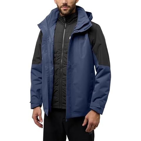 Jack Wolfskin Men's 3-in-1 Jacket, Midnight Sky Cover