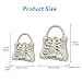 3D Printed Skull Bone Bag, Skull Handbag, Bone Bag Halloween Decor, Fashionable Gothic Halloween Skull Shoulder Bag(Large)