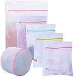 Mesh Laundry Bags for Delicates with Premium Zipper, Lingerie Bags for Laundry, Travel Storage Organize Bag, Clothing Washing Bags for Blouse, Hosiery, Stocking, Underwear, Bra (6Packs)
