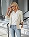 Blooming Jelly Women's Dressy Casual Tops Business Work Blouses White Button Down Shirts 2026 Summer Cute Short Sleeve V Neck Outfit (White,Large)