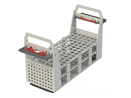 Julabo9970301 Test Tube Rack for use in PURA Water Baths and CORIO products to 100°C for 90 Tubes, 12/13 mm Diameter, 175 mm Length, Plastic