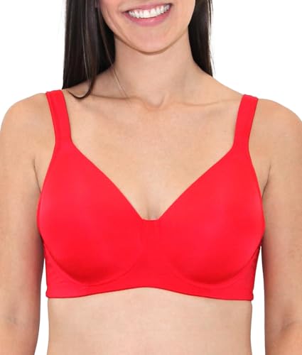 Image of Leading Lady, Brigitte Full Coverage, Wireless, Padded T-Shirt Bra, Ballet Back, Side & Back Smoothing, Wide Straps, 36A-54G