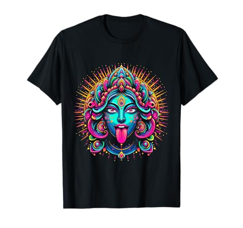 Kali Ma Hindu Goddess Of Death Hindu Mother Fierce Warrior T-Shirt